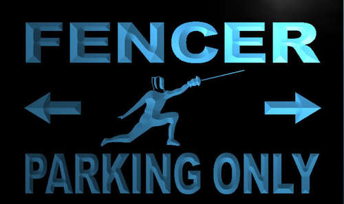 Fencer Parking Only Neon Light Sign